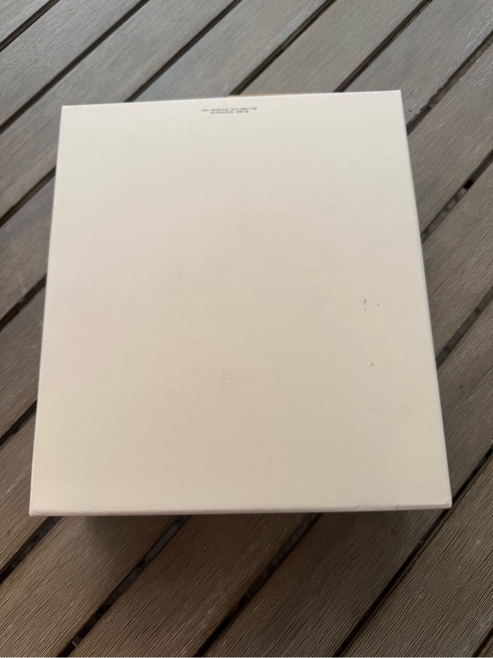 Valentino Garavani Empty Shoe Box Only With Lid Cream Designer Storage - Picture 7 of 10
